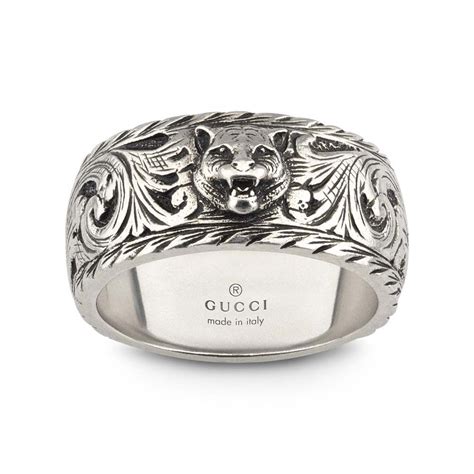 gucci men's feline ring